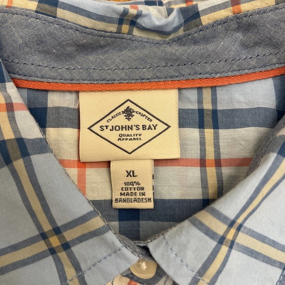 St John’s Bay Checked Shirt Men Sz XL NWT - Picture 6 of 6